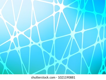 Light BLUE vector natural elegant background. Blurred decorative design in Indian style with Zen tangles. Hand painted design for web, wrapping, wallpaper.