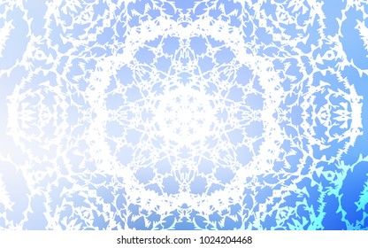 Light BLUE vector natural elegant background. An elegant bright illustration with lines drawn by child in Natural style. Brand-new style for your business design.