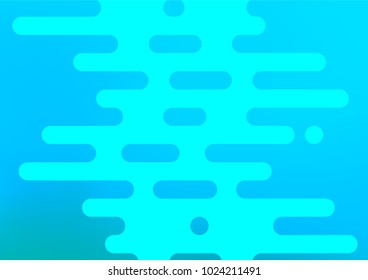 Light BLUE vector natural elegant template. Doodles on blurred abstract background with gradient. The pattern can be used for coloring books and pages for kids.