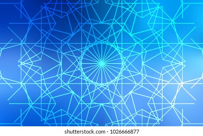 Light BLUE vector natural elegant pattern. Doodles created by child on blurred abstract background with gradient. A completely new design for your business.