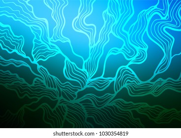 Light BLUE vector natural elegant background. Decorative shining illustration with doodles on abstract template. The elegant pattern can be used as a part of a brand book.