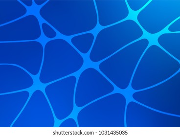 Light BLUE vector natural elegant pattern. Shining colored illustration with doodles in Zen tangle style. The pattern can be used for wallpapers and coloring books.
