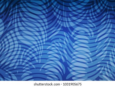 Light BLUE vector natural elegant pattern. Glitter abstract illustration with doodles and Zen tangles. A new texture for your design.