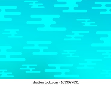 Light BLUE vector natural elegant pattern. Modern geometrical abstract illustration with doodles. A completely new template for your business design.