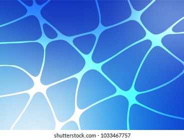Light BLUE vector natural elegant template. Decorative shining illustration with doodles on abstract template. A new texture for your design.