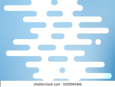 Light BLUE vector natural elegant background. Colorful abstract illustration with lines in Asian style. The elegant pattern can be used as a part of a brand book.