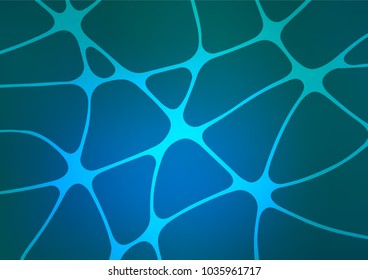 Light BLUE vector natural elegant template. Glitter abstract illustration with doodles and Zen tangles. A completely new design for your business.