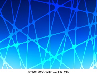 Light BLUE vector natural elegant pattern. Shining colored illustration with doodles in Zen tangle style. The doodle design can be used for your web site.