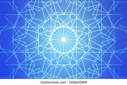 Light BLUE vector natural elegant background. Decorative shining childish illustration with doodles on abstract template. The pattern can be used for coloring books and pages for kids.