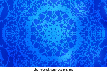 Light BLUE vector natural elegant template. Sketchy doodles drawn by child on blurred background. A completely new design for your business.