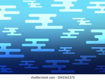 Light BLUE vector natural elegant pattern. Glitter abstract illustration with doodles and Zen tangles. The doodle design can be used for your web site.