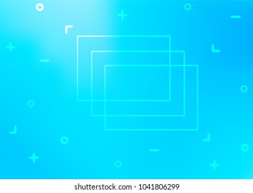 Light BLUE vector natural elegant template. Colorful illustration in abstract style with doodles and Zen tangles. The pattern can be used for wallpapers and coloring books.