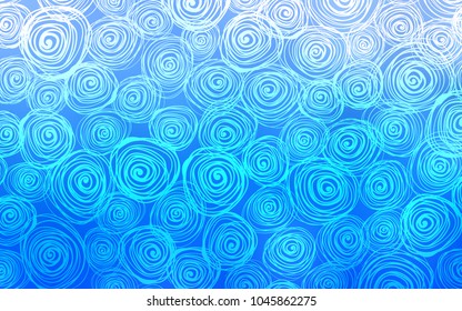 Light BLUE vector natural elegant pattern. Creative illustration in blurred style with roses. The elegant pattern can be used as a part of a brand book.