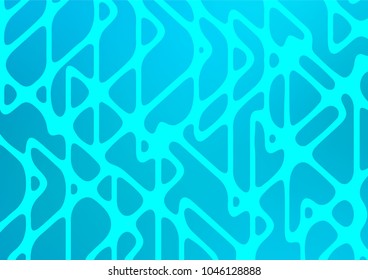 Light BLUE vector natural elegant template. A vague abstract illustration with doodles in Indian style. The pattern can be used for heads of websites and designs.