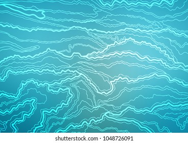Light BLUE vector natural elegant pattern. Blurred decorative design in Indian style with Zen tangles. A completely new design for your business.