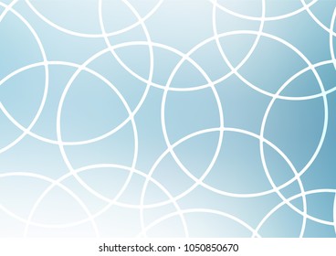Light BLUE vector natural elegant template. Brand-new colored illustration in blurry style with doodles. Hand painted design for web, wrapping, wallpaper.