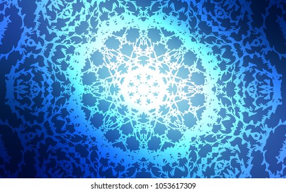 Light BLUE vector natural elegant template. Doodles created by child on blurred abstract background with gradient. A completely new design for your business.
