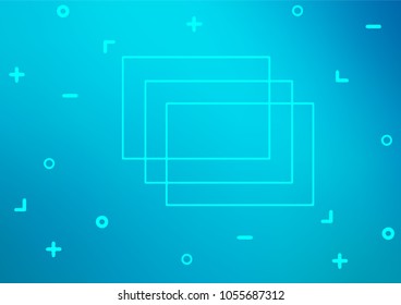 Light BLUE vector natural elegant texture. Brand-new colored illustration in blurry style with doodles. The template can be used as a background for cell phones.