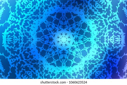 Light BLUE vector natural elegant artwork. Modern geometrical abstract illustration with doodles drawn by child. Brand-new style for your business design.
