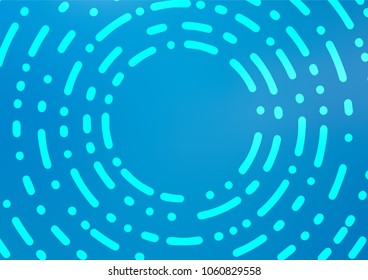 Light BLUE vector natural elegant pattern. Brand-new colored illustration in blurry style with doodles. Brand-new design for your business.