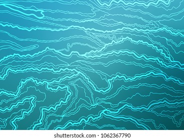 Light BLUE vector natural elegant template. Blurred decorative design in Indian style with Zen tangles. The template can be used as a background for cell phones.