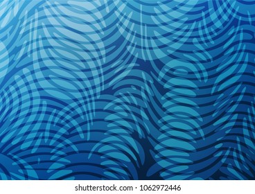 Light BLUE vector natural elegant background. Brand-new colored illustration in blurry style with doodles. The textured pattern can be used for website.