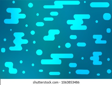 Light BLUE vector natural elegant template. Colorful illustration in abstract style with doodles and Zen tangles. The doodle design can be used for your web site.