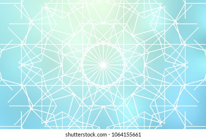 Light BLUE vector natural elegant background. Decorative shining childish illustration with doodles on abstract template. A completely new design for your business.