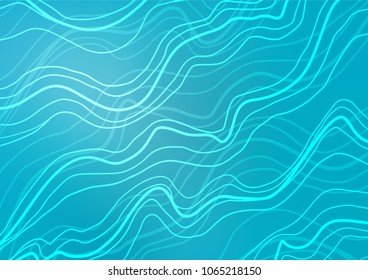 Light BLUE vector natural elegant background. An elegant bright illustration with lines in Natural style. A completely new template for your business design.