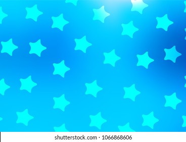 Light BLUE vector natural elegant texture. Modern geometrical abstract illustration with doodles. The pattern can be used for coloring books and pages for kids.