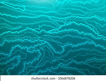 Light BLUE vector natural elegant background. abstract illustration with lines in Asian style. The doodle design can be used for your web site.