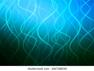 Light BLUE vector natural elegant template. An elegant bright illustration with lines in Natural style. A completely new design for your business.