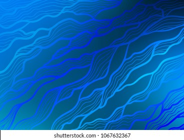 Light BLUE vector natural elegant background. An elegant bright illustration with lines in Natural style. The textured pattern can be used for website.
