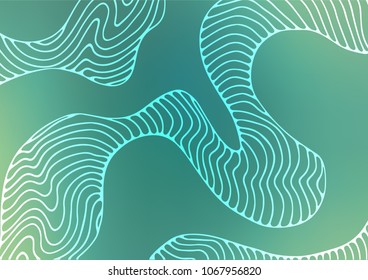 Light BLUE vector natural elegant background. Modern geometrical abstract illustration with doodles. The pattern can be used for heads of websites and designs.