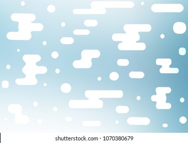 Light BLUE vector natural elegant pattern. Geometric doodle illustration in Origami style with gradient. The elegant pattern can be used as a part of a brand book.