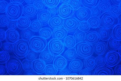 Light BLUE vector natural elegant template. Creative illustration in blurred style with roses. The textured pattern can be used for website.