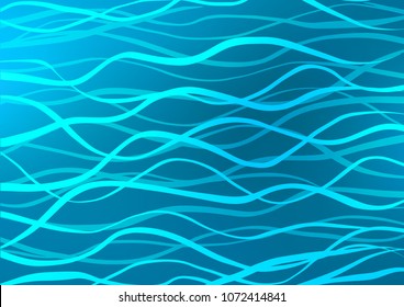 Light BLUE vector natural elegant pattern. Decorative shining illustration with doodles on abstract template. The completely new template can be used for your brand book.