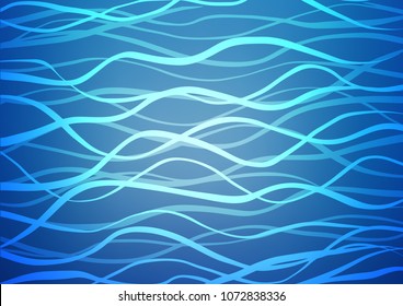 Light BLUE vector natural elegant background. An elegant bright illustration with lines in Natural style. The pattern can be used for wallpapers and coloring books.