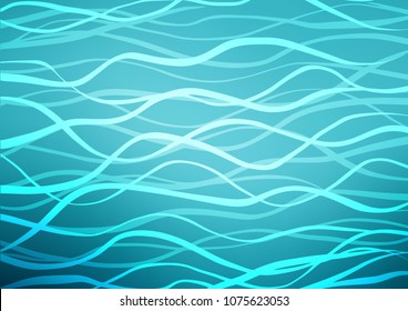 Light BLUE vector natural elegant background. Shining colored illustration with doodles in Zen tangle style. A completely new design for your business.