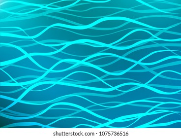 Light BLUE vector natural elegant background. An elegant bright illustration with lines in Natural style. Brand-new style for your business design.