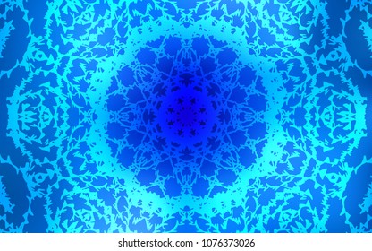 Light BLUE vector natural elegant pattern. Modern geometrical abstract illustration with doodles drawn by child. A new texture for your design.