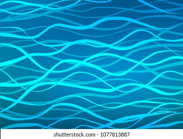 Light BLUE vector natural elegant background. Doodles on blurred abstract background with gradient. The template can be used as a background for cell phones.