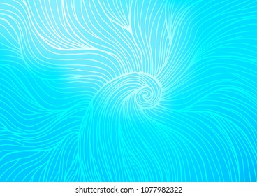 Light BLUE vector natural elegant pattern. Brand-new colored illustration in blurry style with doodles. Brand-new style for your business design.