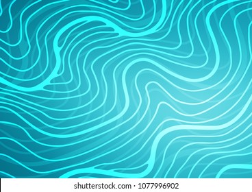 Light BLUE vector natural elegant template. Colorful illustration in abstract style with doodles and Zen tangles. Brand-new style for your business design.