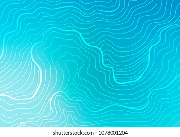 Light BLUE vector natural elegant background. A vague abstract illustration with doodles in Indian style. Hand painted design for web, leaflet, textile.