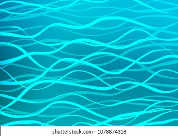 Light BLUE vector natural elegant pattern. A completely new color illustration in doodle style. Hand painted design for web, wrapping, wallpaper.
