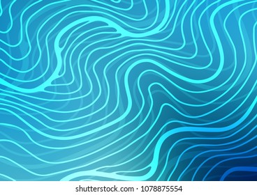 Light BLUE vector natural elegant pattern. Geometric doodle illustration in Origami style with gradient. Hand painted design for web, leaflet, textile.
