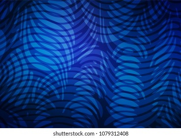 Light BLUE vector natural elegant background. Geometric doodle illustration in Origami style with gradient. The elegant pattern can be used as a part of a brand book.