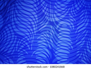 Light BLUE vector natural elegant background. Colorful illustration in abstract style with doodles and Zen tangles. A completely new design for your business.