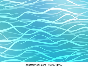 Light BLUE vector natural elegant background. Decorative shining illustration with doodles on abstract template. The textured pattern can be used for website.